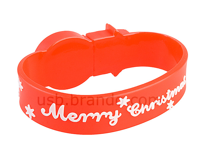 USB Snowman Wrist Band Flash Drive