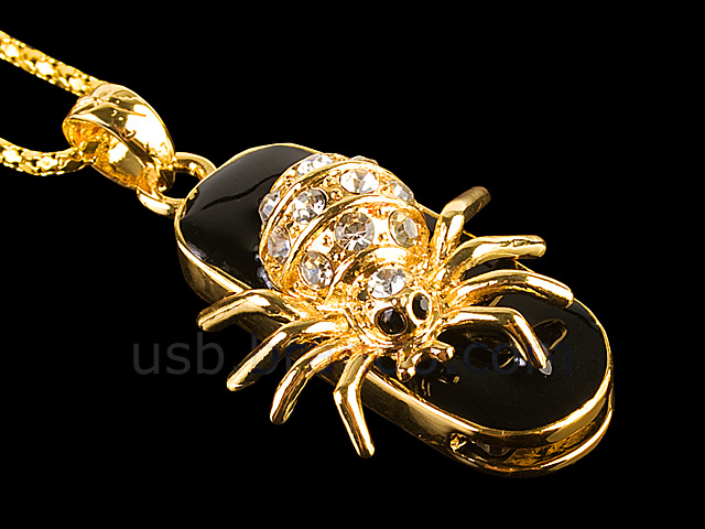 USB Jewel Spider Necklace Flash Drive