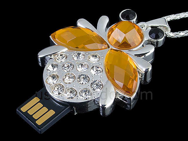USB Jewel Bee Necklace Flash Drive II