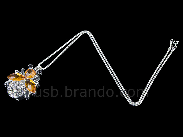 USB Jewel Bee Necklace Flash Drive II