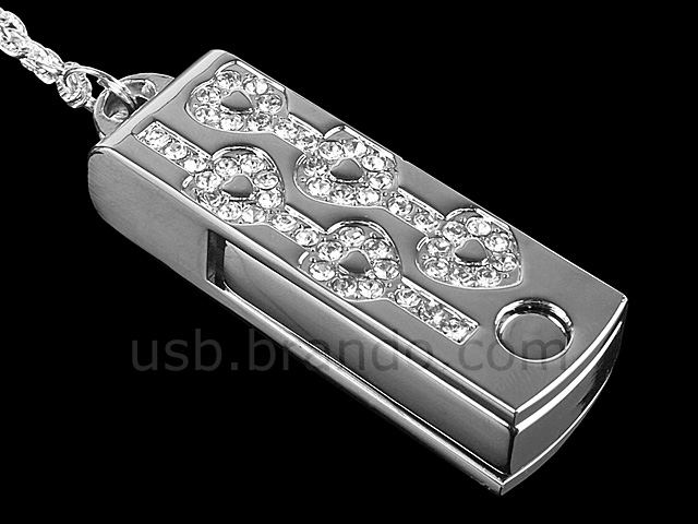 USB Jewel Noble Pendant Necklace Flash Drive