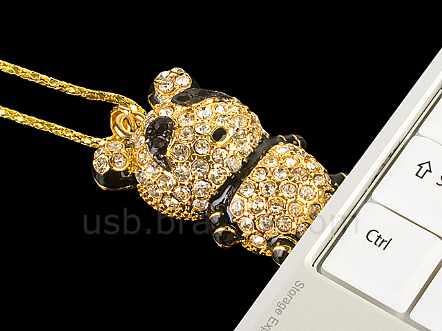 USB Jewel Panda Necklace Flash Drive II