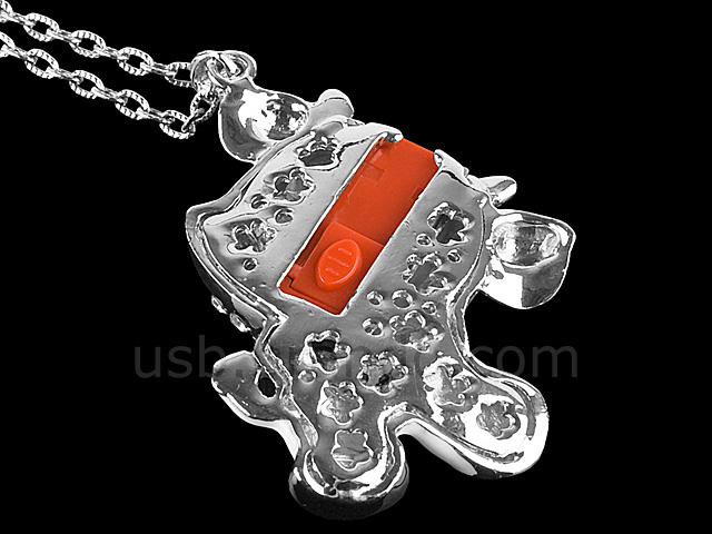 USB Jewel Cow Necklace Flash Drive