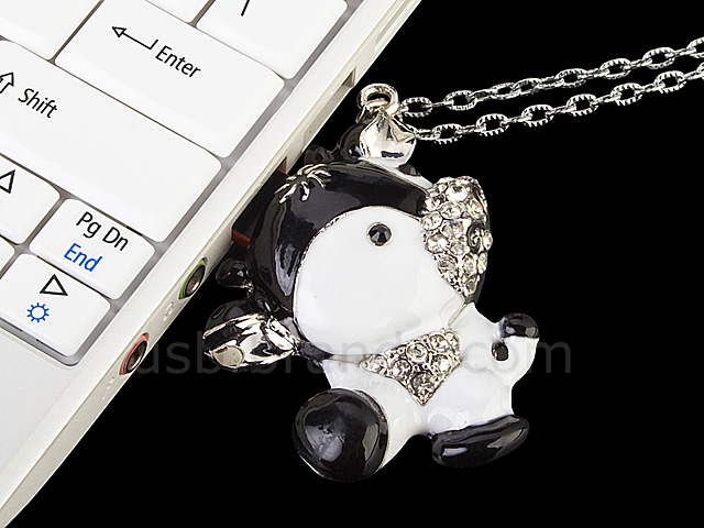 USB Jewel Cow Necklace Flash Drive