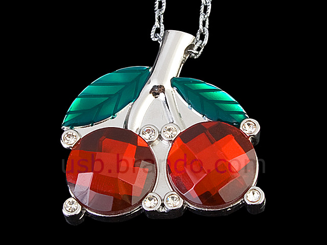 USB Jewel Cherry Necklace Flash Drive II