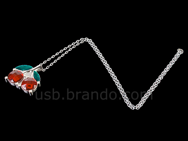 USB Jewel Cherry Necklace Flash Drive II