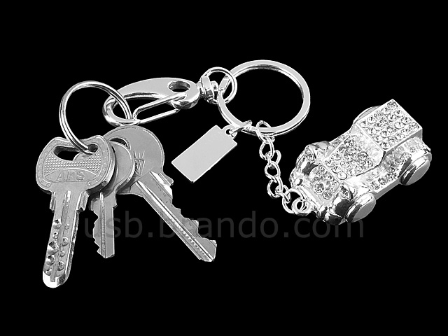 USB Jewel Vintage Car Keychain Flash Drive