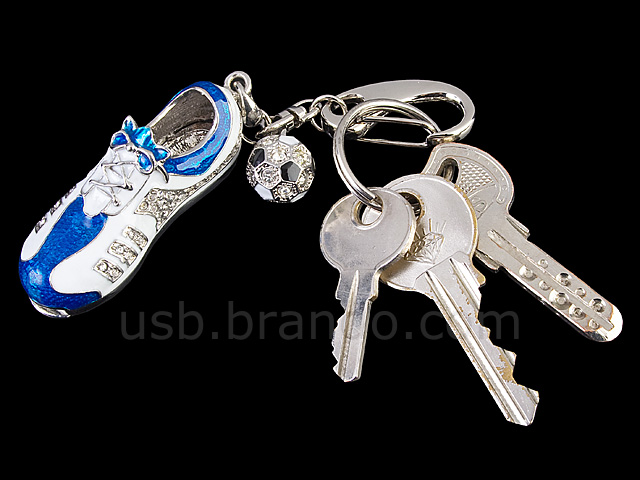 USB Jewel Sports Shoe Keychain Flash Drive