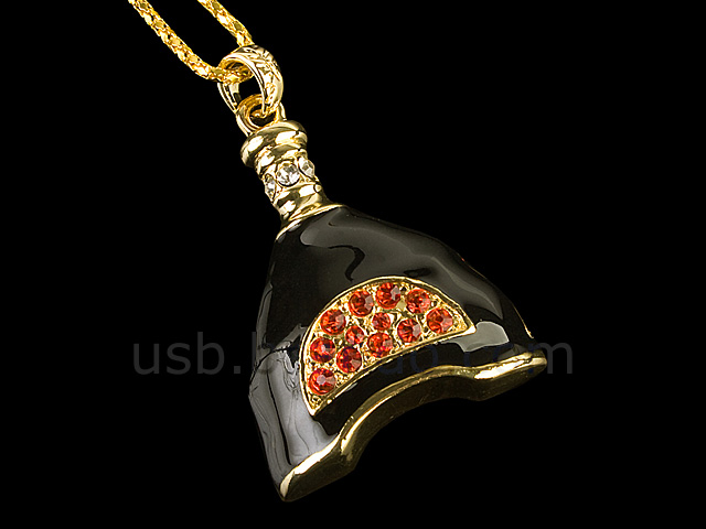 USB Jewel XO Bottle Necklace Flash Drive