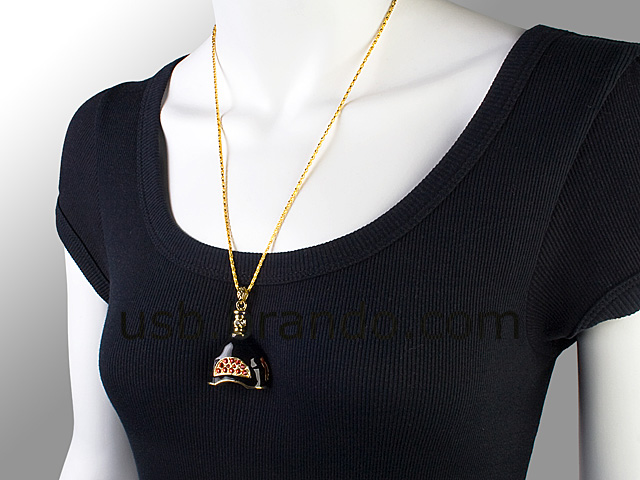 USB Jewel XO Bottle Necklace Flash Drive