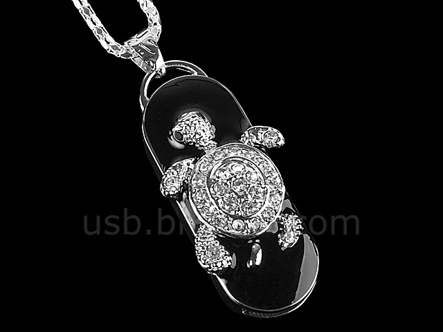 USB Jewel Tortoise Necklace Flash Drive