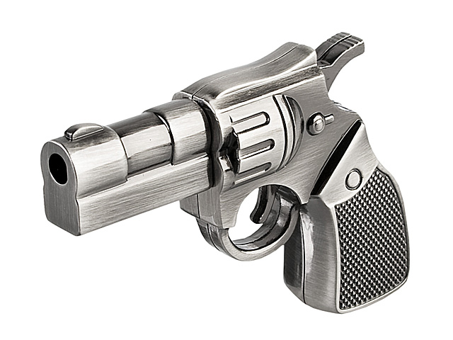 USB Metallic Police Revolver Gun Flash Drive