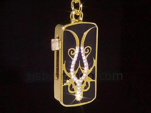 USB Jewel Graceful Pendant Keychain Flash Drive