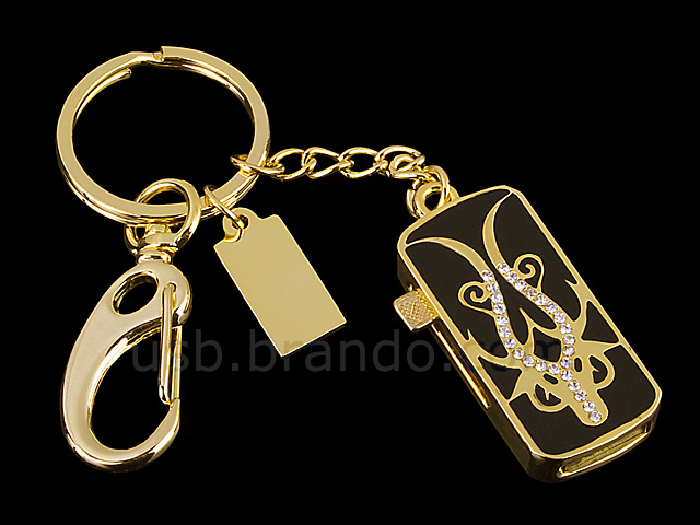 USB Jewel Graceful Pendant Keychain Flash Drive