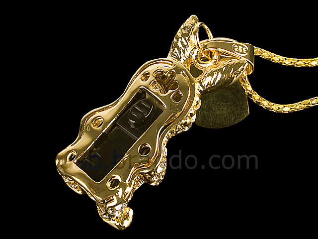 USB Jewel Rabbit with Carrot Necklace Flash Drive