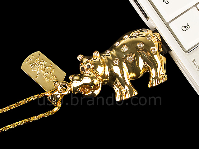 USB Jewel Cow Necklace Flash Drive II