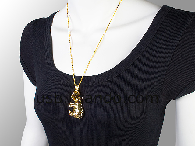 USB Jewel Cow Necklace Flash Drive II