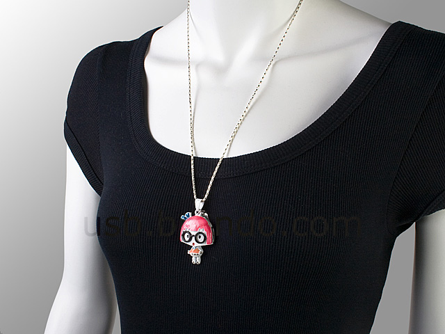 USB Jewel Gal Necklace Flash Drive