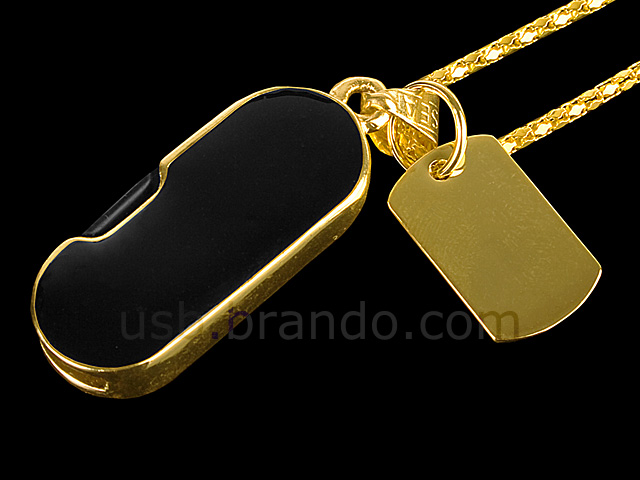 USB Jewel Polished Pendant Necklace Flash Drive II