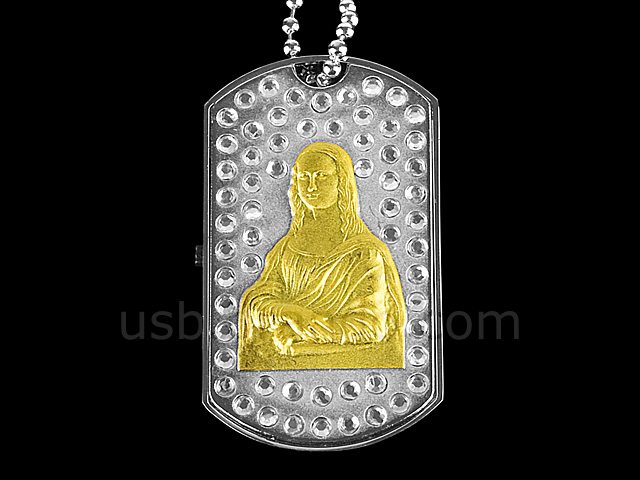 USB Jewel Monalisa Necklace Flash Drive