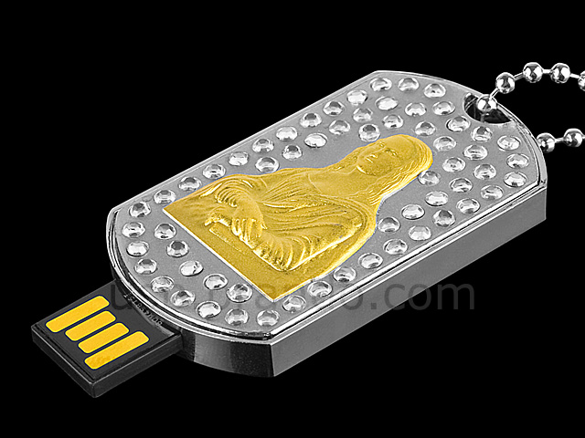 USB Jewel Monalisa Necklace Flash Drive
