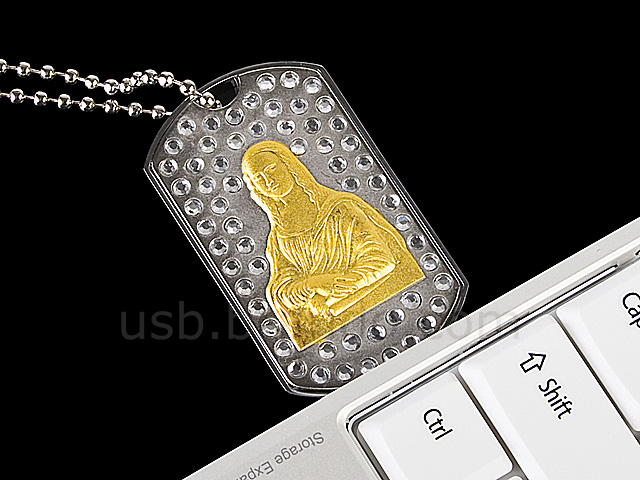 USB Jewel Monalisa Necklace Flash Drive