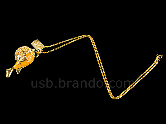 USB Jewel Fish Necklace Flash Drive V