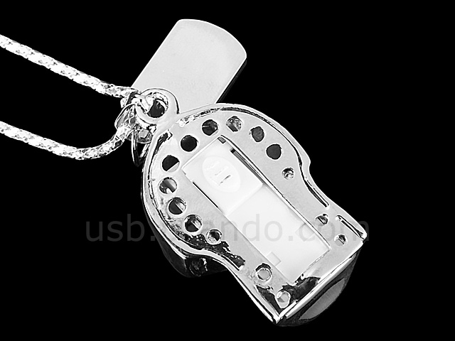 USB Skull Necklace Flash Drive