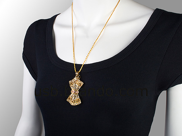 USB Jewel Classical Pendant Necklace Flash Drive II