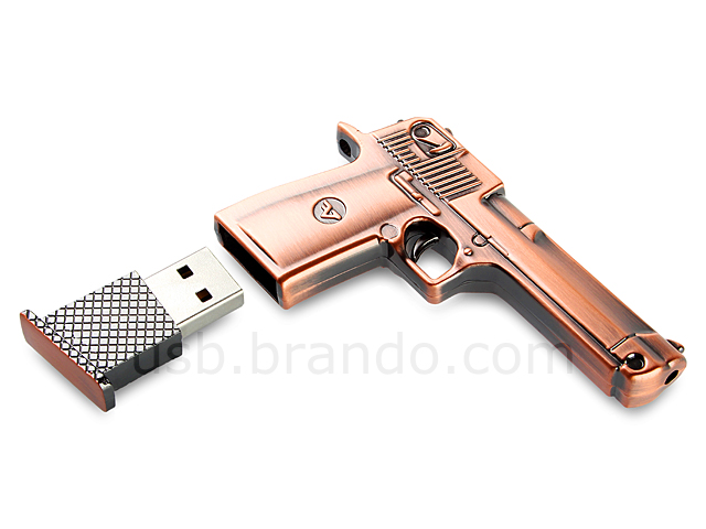 USB Metallic Pistol Gun Flash Drive
