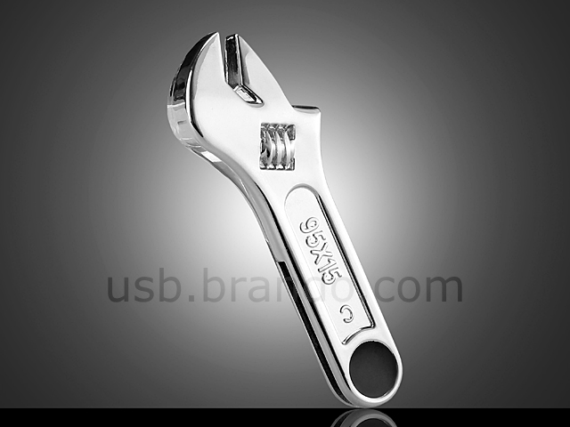 USB Metallic Wrench Flash Drive