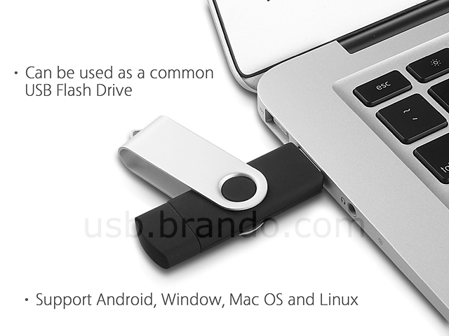 2-in-1 micro USB Flash Drive