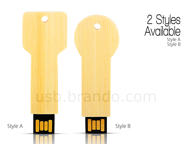 USB Bamboo Key Flash Drive