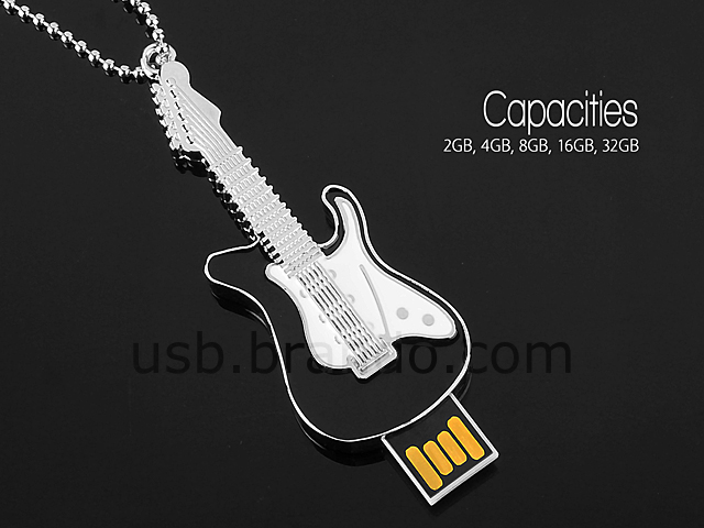 USB Rock Guitar Necklace Flash Drive