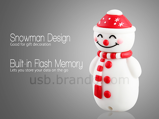 USB Snowman Flash Drive IV