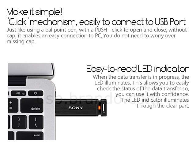 Sony 64GB MicroVault Q-Series USB Flash Drive (USM64GQX/B)