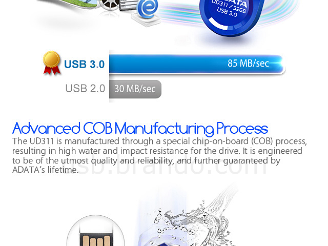 A-Data DashDrive Durable UD311 USB 3.0 Flash Drive