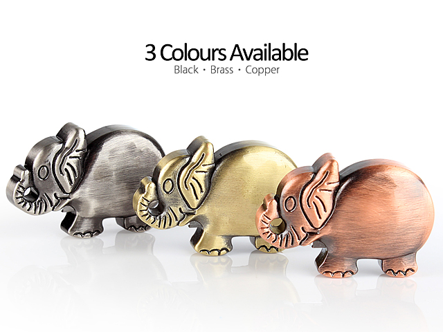 USB Metallic Elephant Necklace Flash Drive