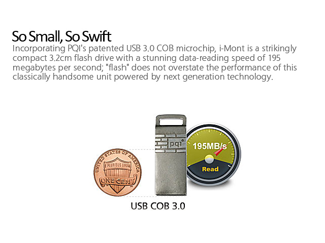 PQI i-Mont USB 3.0 Flash Drive