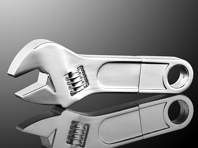 USB Metallic Wrench Flash Drive II