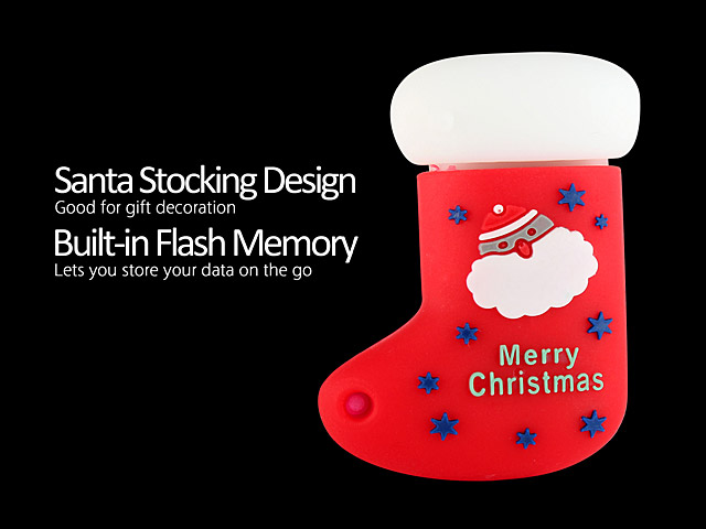 USB Santa Stocking Flash Drive