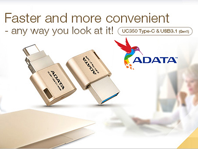 A Data UC350 USB Type C 3.1 OTG Flash Drive