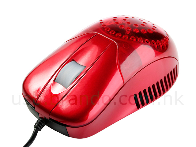 USB LED Message Cooling Fan Mouse