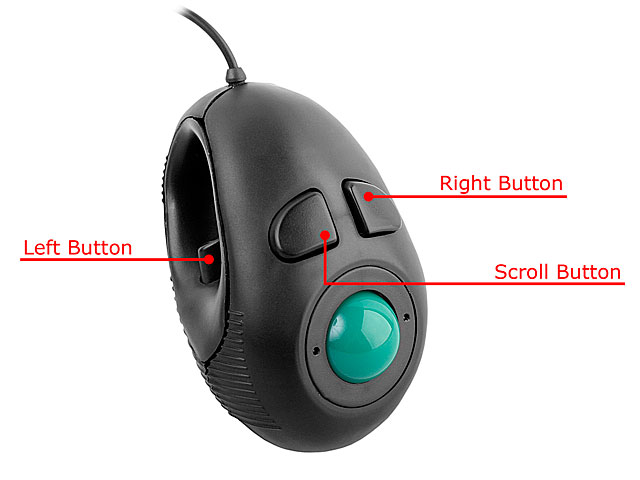 USB Hand-Held 4D Track Mouse