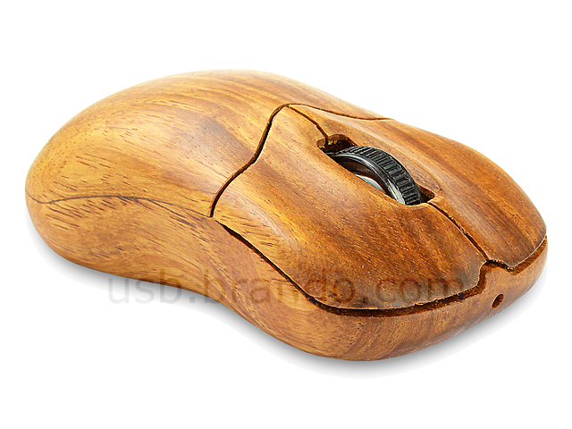 USB Wooden Wireless Mouse