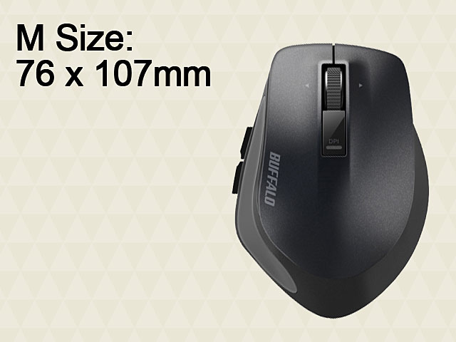 Buffalo Premium Fit Wireless Silent Mouse