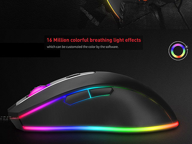 HAVIT USB RGB Backlit Programmable Gaming Mouse