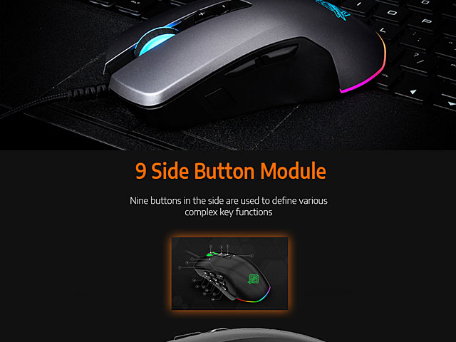 Ajazz GTI USB RGB Gaming Mouse