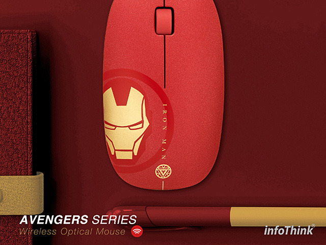 infoThink Avengers Series Wireless Optical Mouse - Iron Man