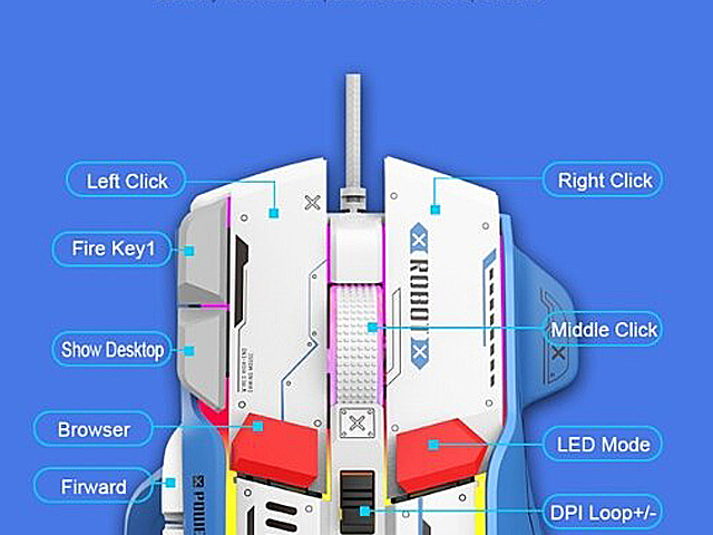 USB G6 Robot Gaming Mouse